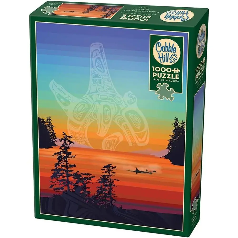 Outset Media Salish Coast Sunset Scenery Jigsaw Puzzle - 1000 Pc 1