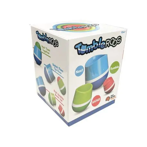 Tumbleroo Wobbly Nesting Toys - Colorful Trio Set 1
