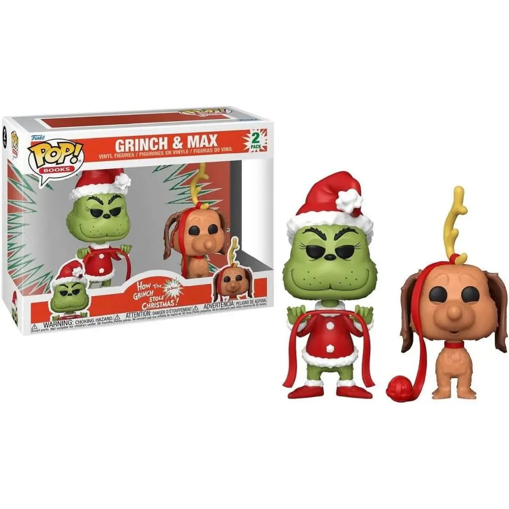 Funko Pop! Christmas 4.8 Inch Vinyl Figure - Grinch And Max 2 Pack 1