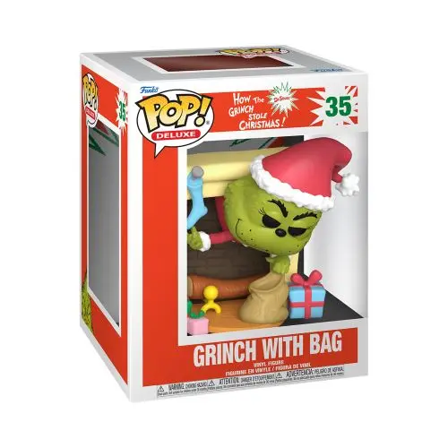 Funko Pop Deluxe: The Grinch With Christmas Bag Figure 1