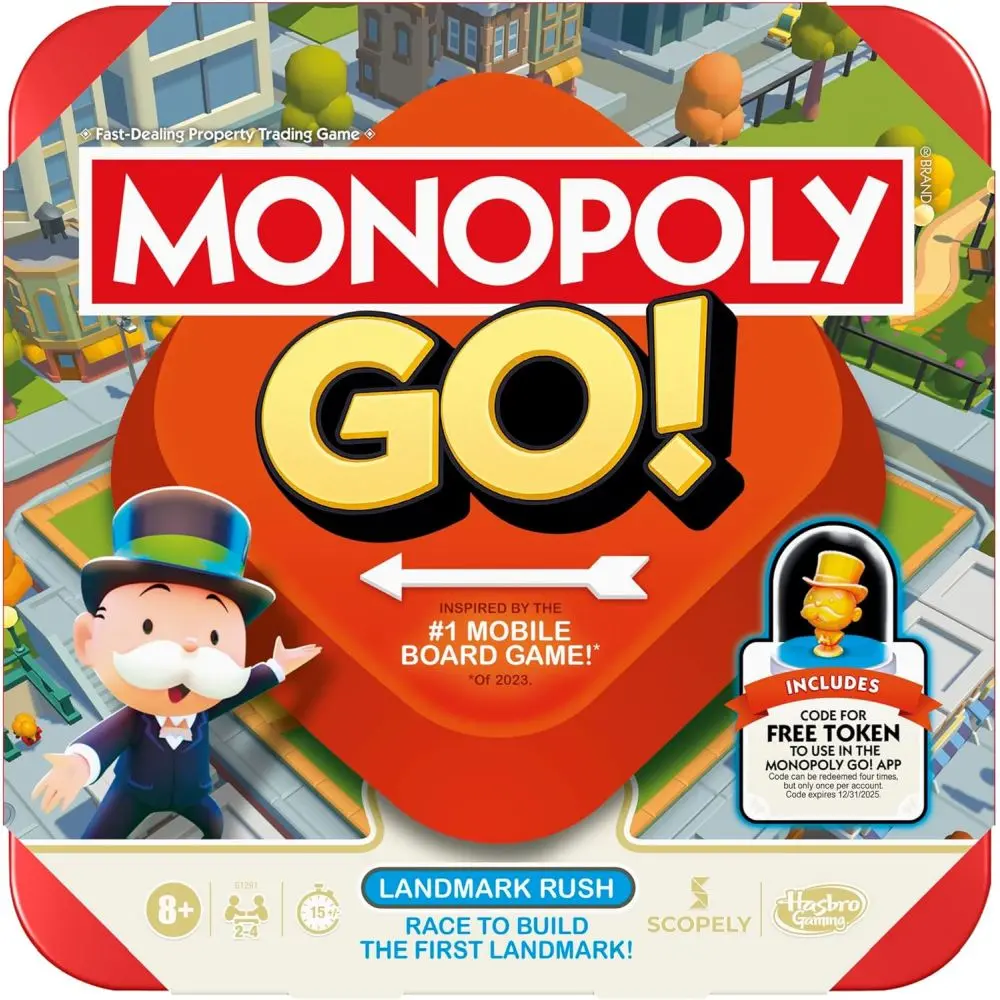 Monopoly Go Compact Travel Edition Board Game 1