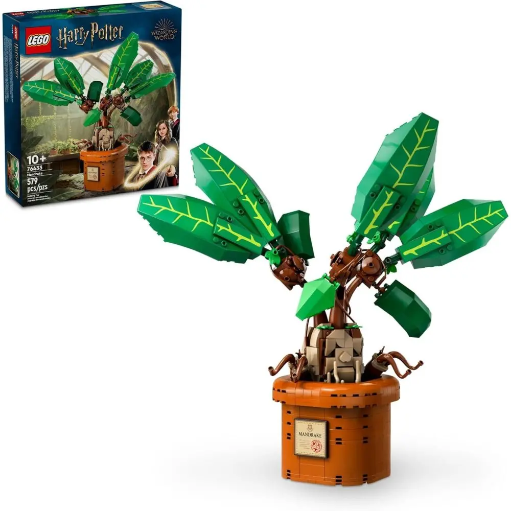 Lego Harry Potter 579-Piece Mandrake Figure & Magical Pot Plant Set - 76433 1