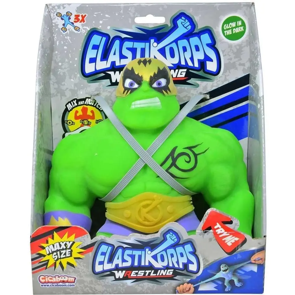 Elastikorps Wrestling Stretchable Glow-In-The-Dark Action Figure 1