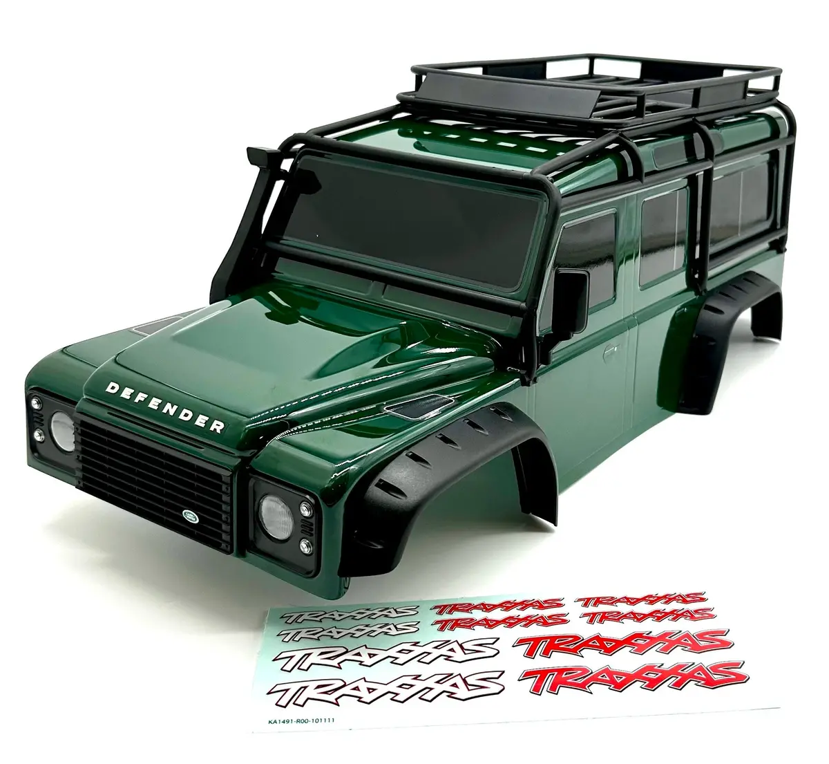 Trx-4 Defender - Body (Green) Clipless Spare Tire Fenders Land Rover Trail 82256-4 1