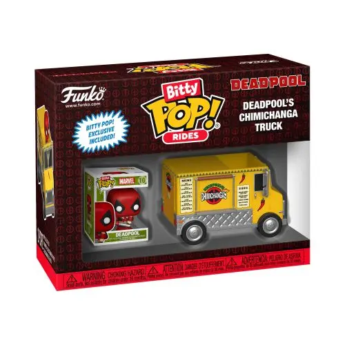 Funko Pop Bitty Rides 2 Inch Vinyl Deadpool Chimichanga Truck Collectible 1