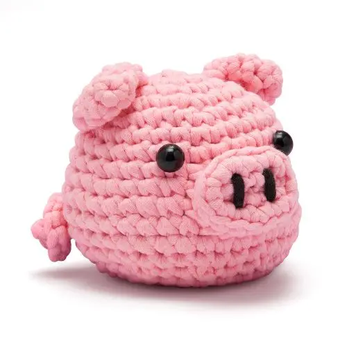 Woobles Pig Beginner-Friendly Crochet Kit 1
