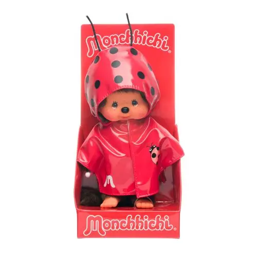 Monchhichi Ladybug Raincoat Plush Doll 1