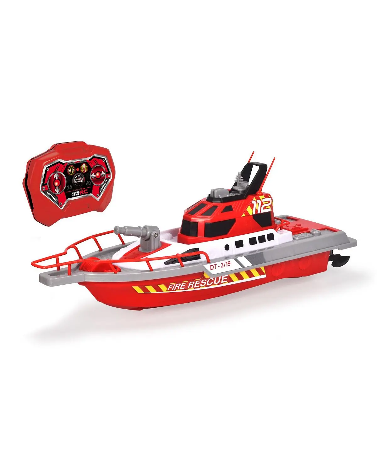 Dickie Toys Radio Control 2.4 Ghz Rescue Boat - Water Shooting Feature 1