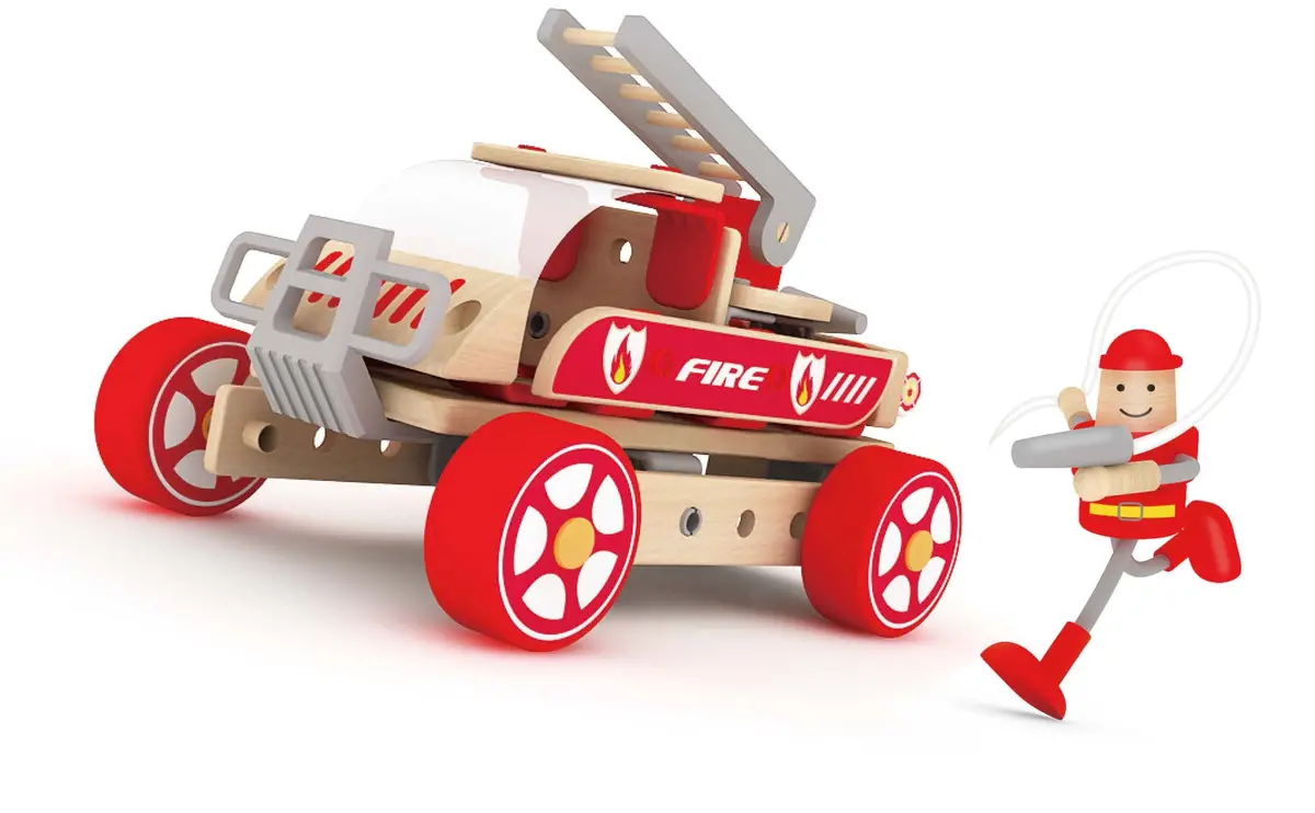 Classic World Bright Red Fire Engine Activity Playset 1