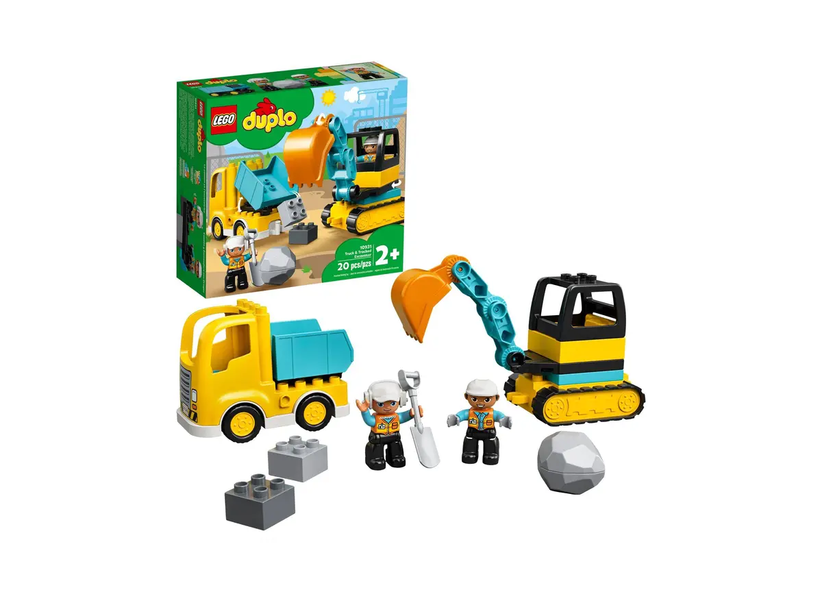 Lego Duplo Town Construction Truck & Excavator 10931 Building Set - 20 Pieces 1