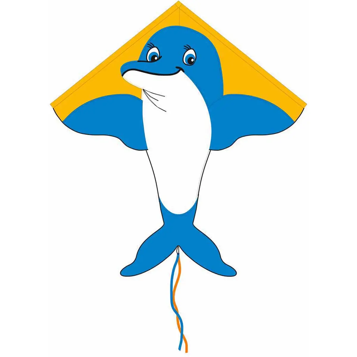 Simple Flyer Dolphin Large Ripstop-Polyester Kite - 47 X 83 Inches 1