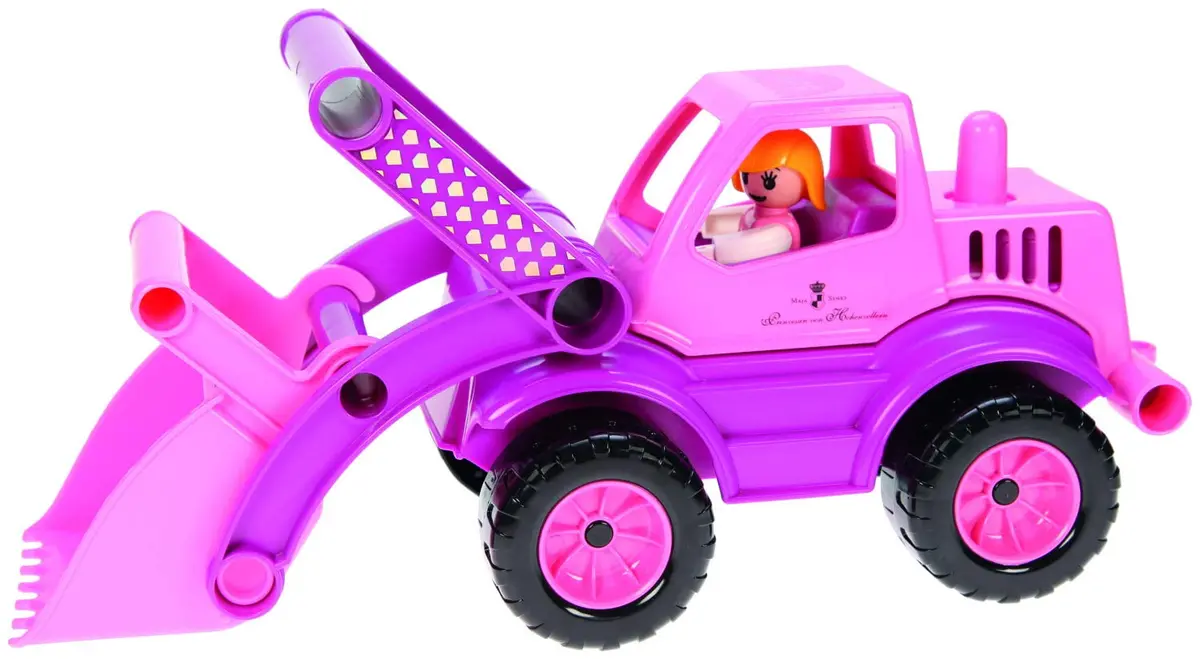 Lena Eco Active Princess Pink Front Loader Toy Truck - Eco-Friendly Fun For Toddlers 1