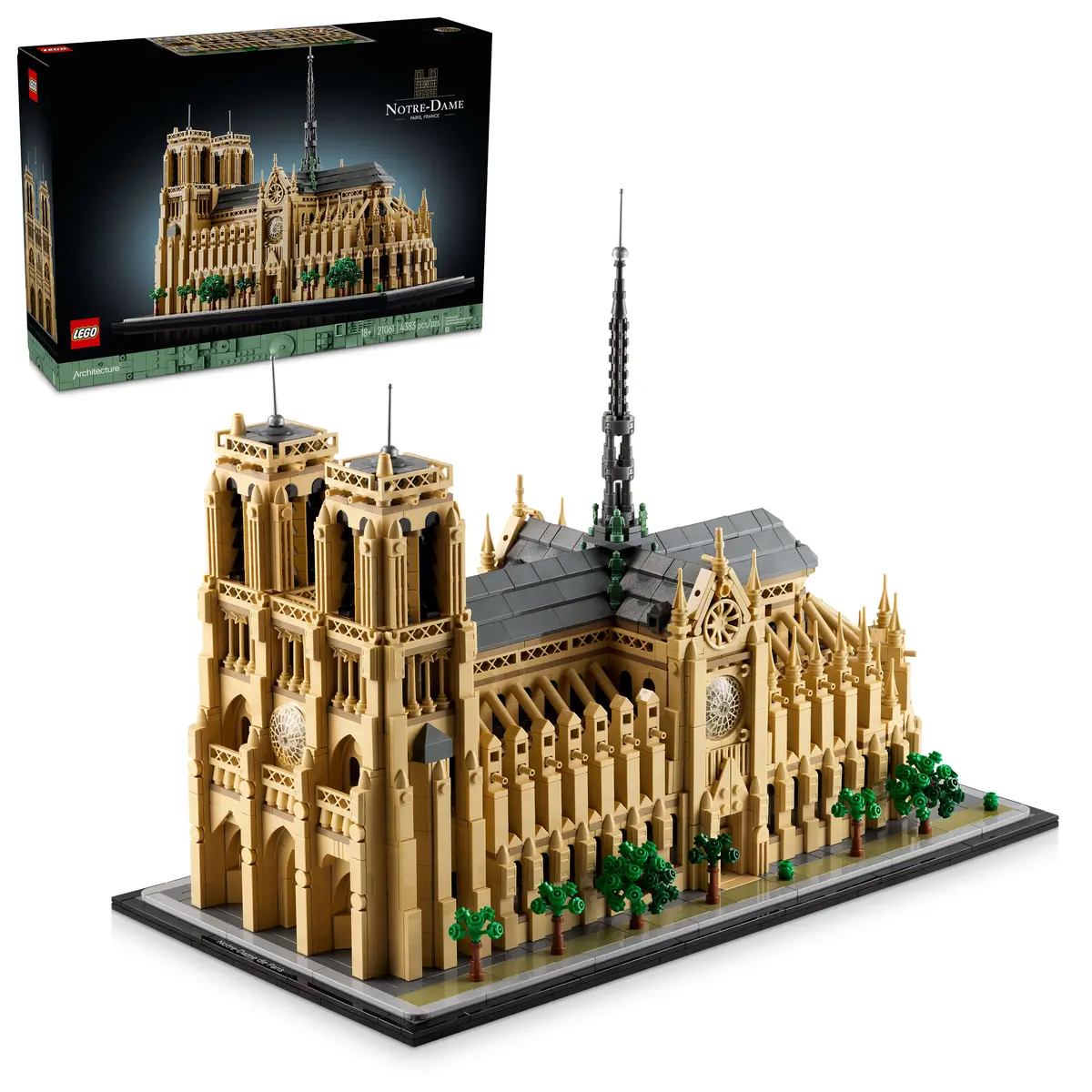 Lego Architecture Notre-Dame De Paris Cathedral Model Set 21061 1