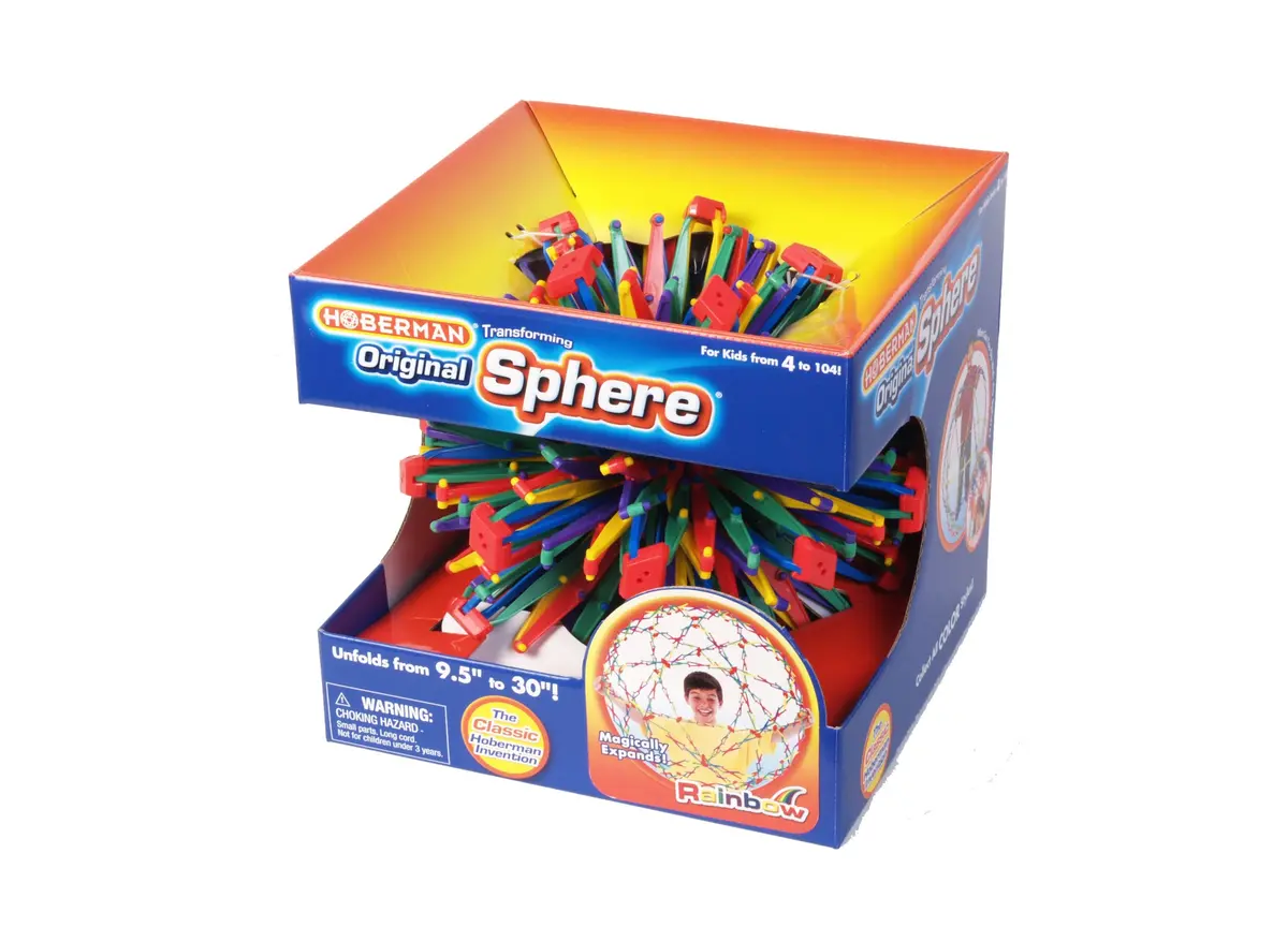 Hoberman Original Sphere - Expanding Rainbow Toy 1