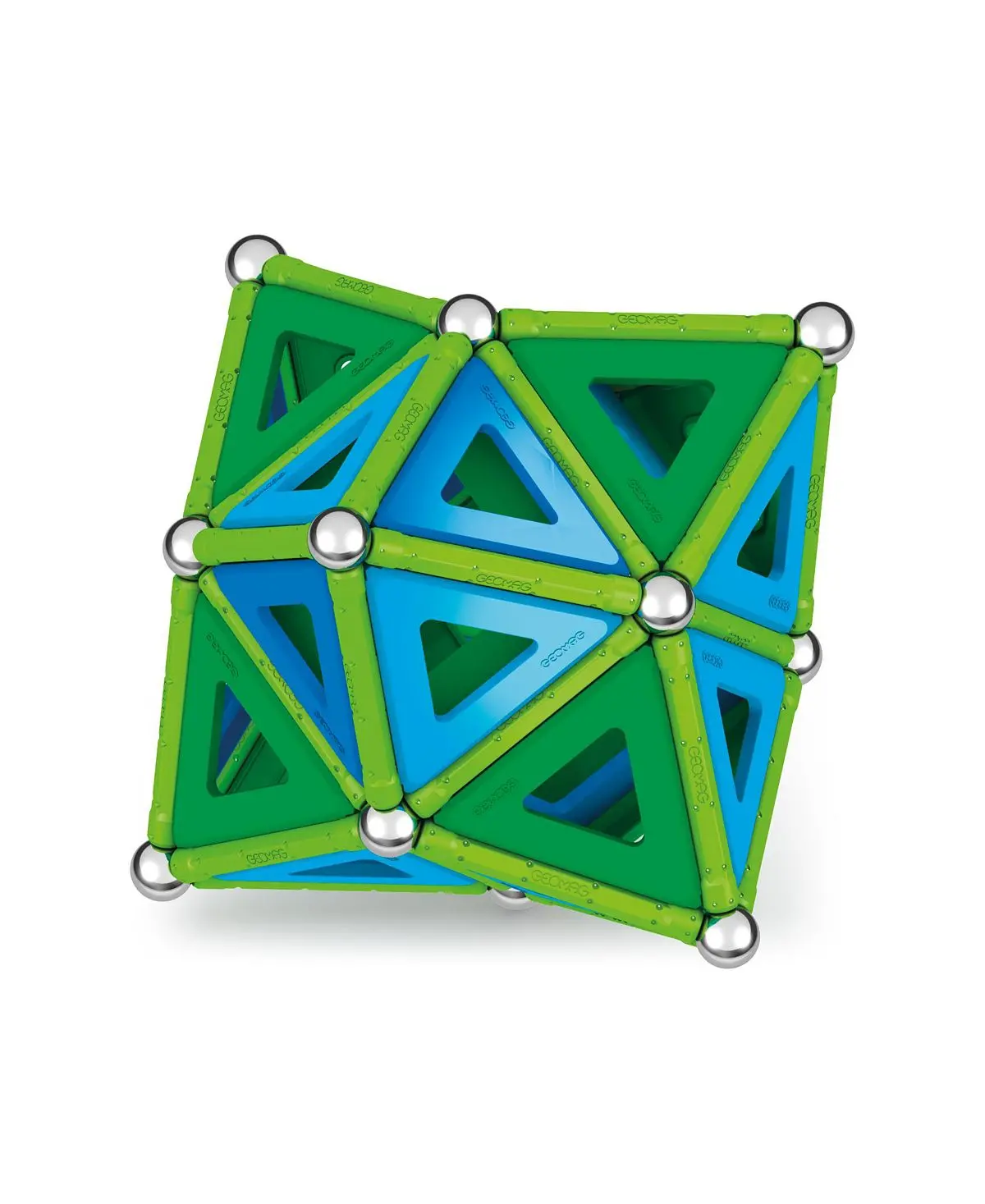 Geomag Green Line 114-Piece Magnetic Construction Set With Recycled Panels 1
