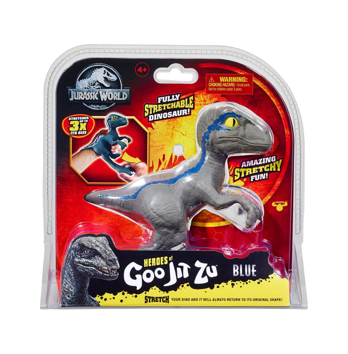Jurassic World Stretch 4.5 Inch Collectible Action Figure - Heroes Of Goo Jit Zu Series 1