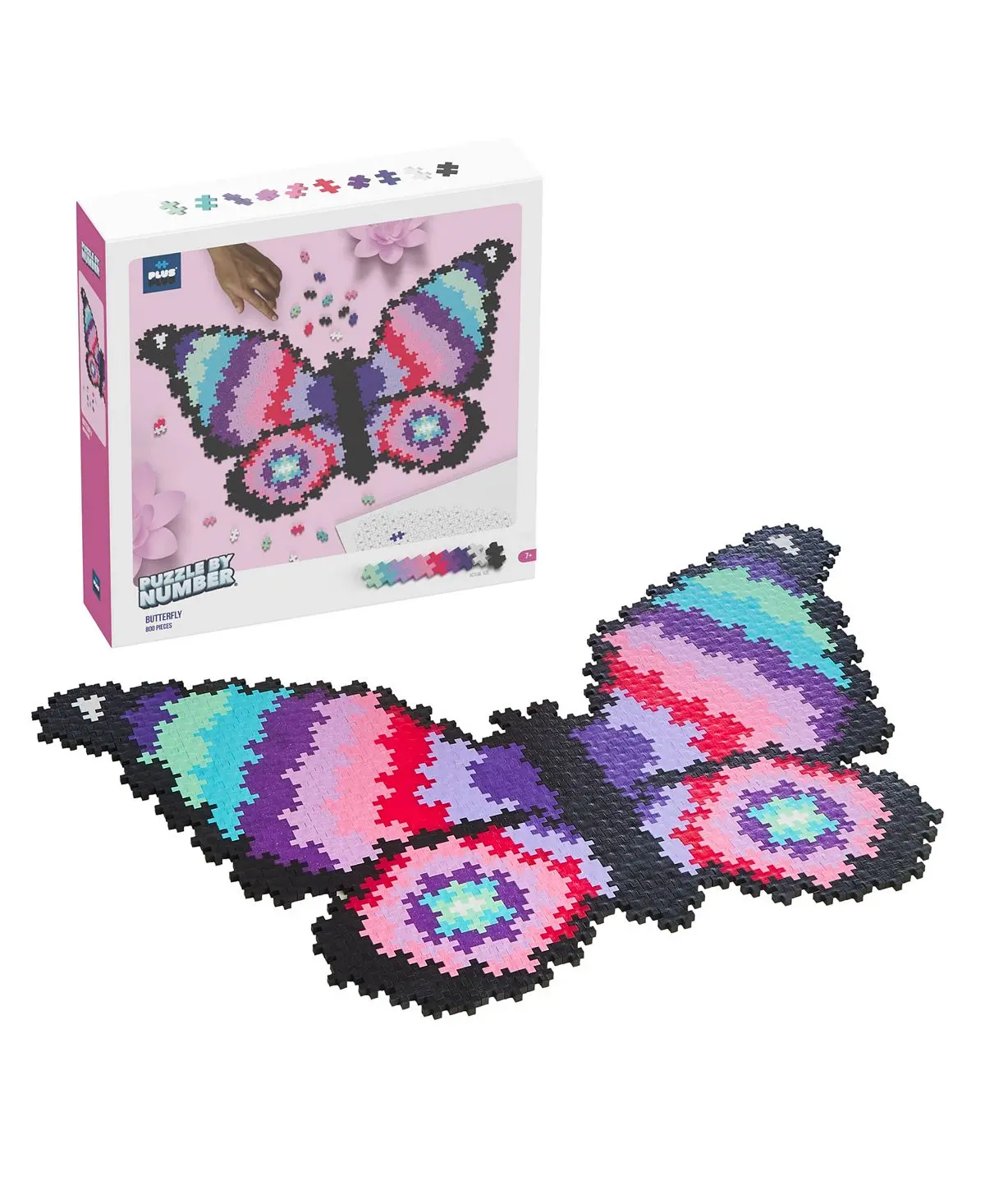 Plus-Plus Puzzle By Number Butterfly Jigsaw - 800 Pc 1
