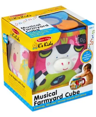 Melissa & Doug Musical Farmyard Cube - Interactive Learning Toy 1