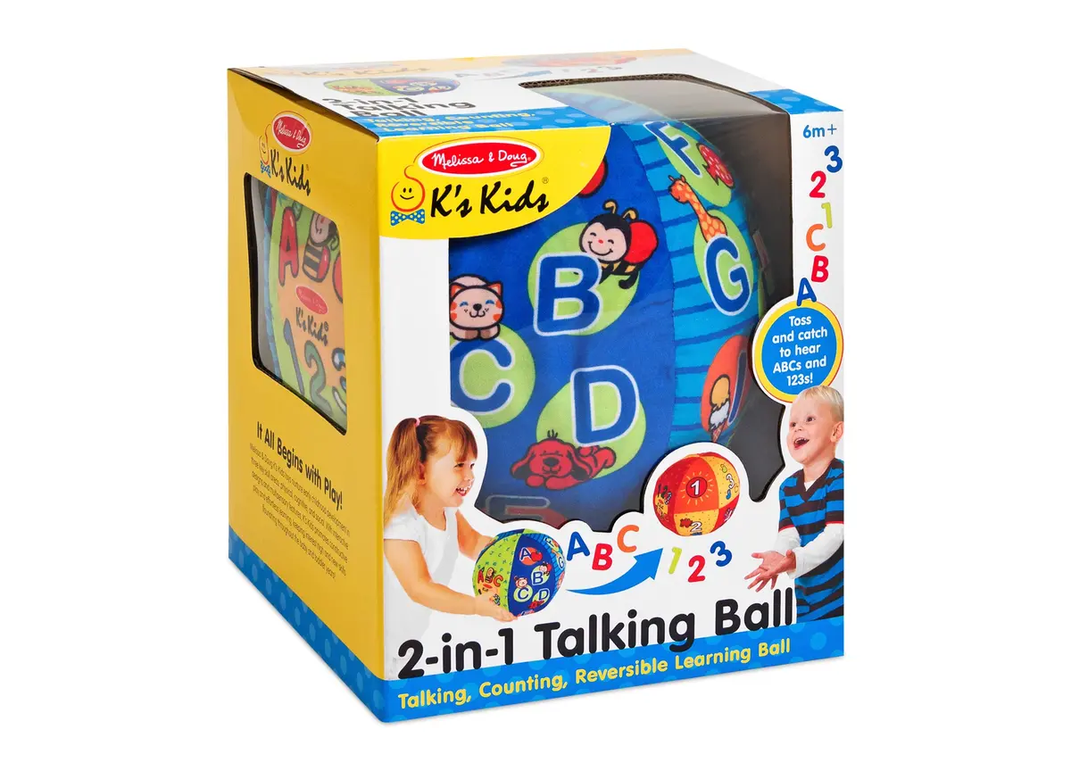 Melissa & Doug K's Kids 2-In-1 Talking Ball - Abcs And Numbers Learning Toy 1