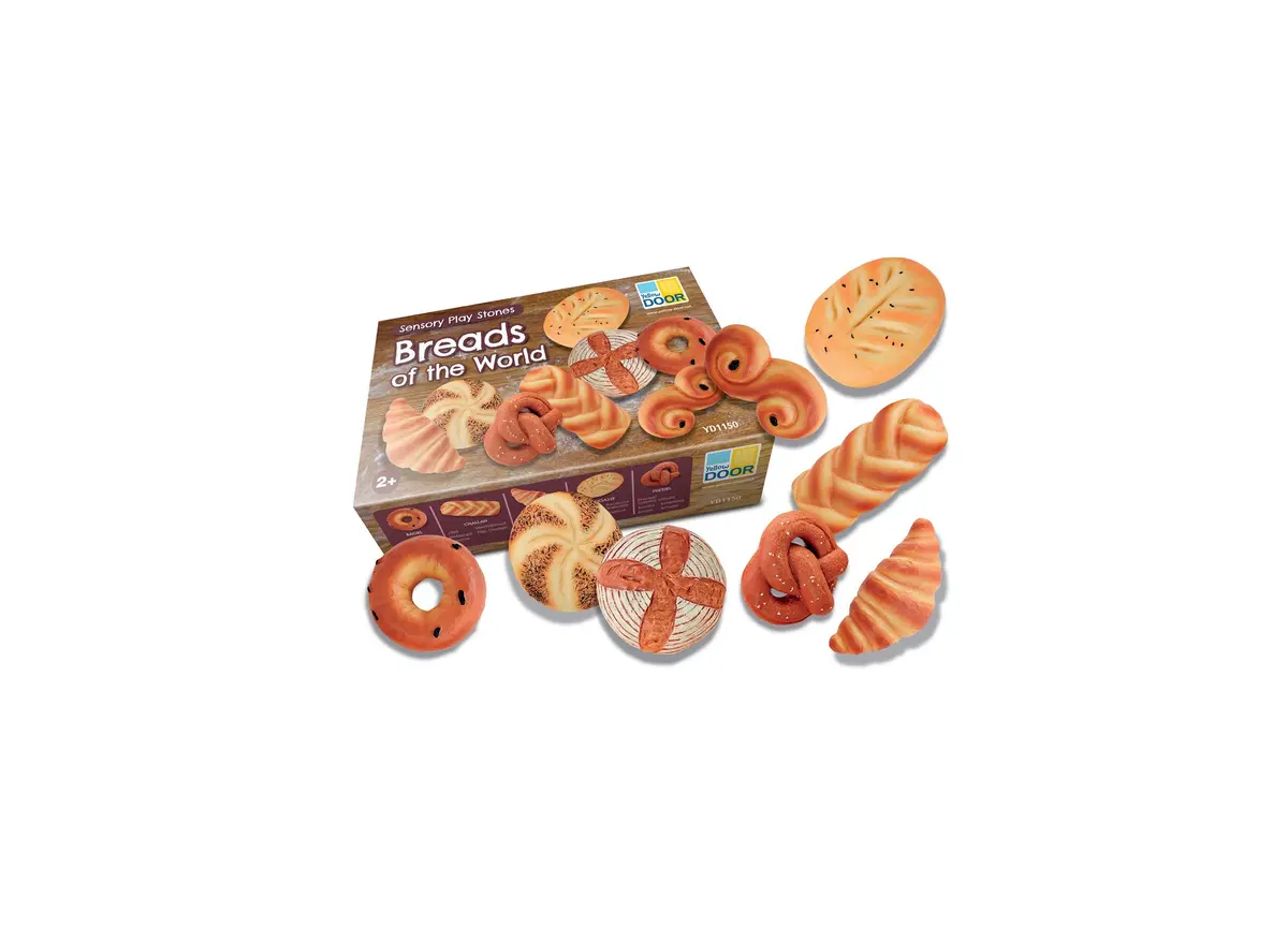 Yellow Door Sensory Play Stones, Breads Of The World Set 1