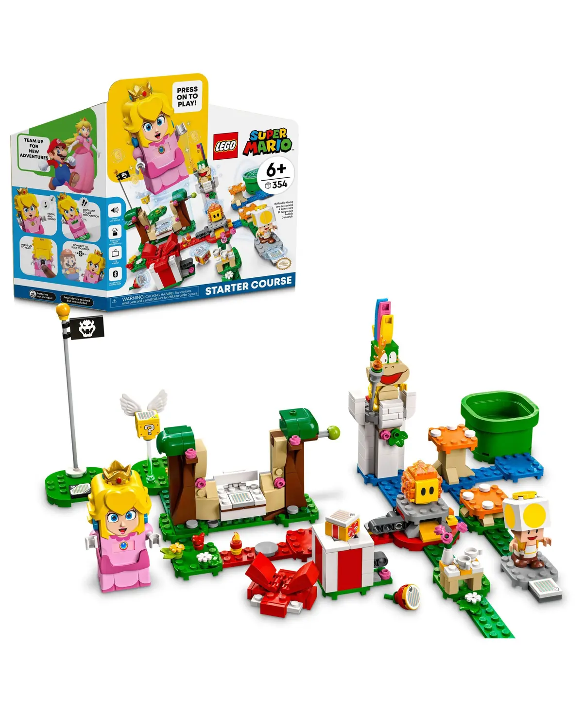Lego Super Mario Adventures With Peach Starter Course - 354 Piece Building Kit 1