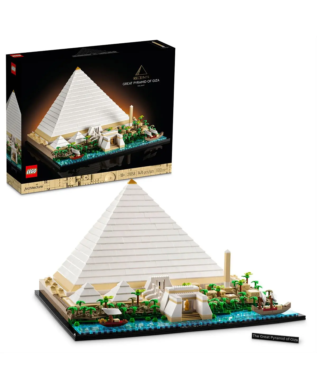 Lego Architecture Great Pyramid Of Giza Model Kit - 1476 Pieces 1