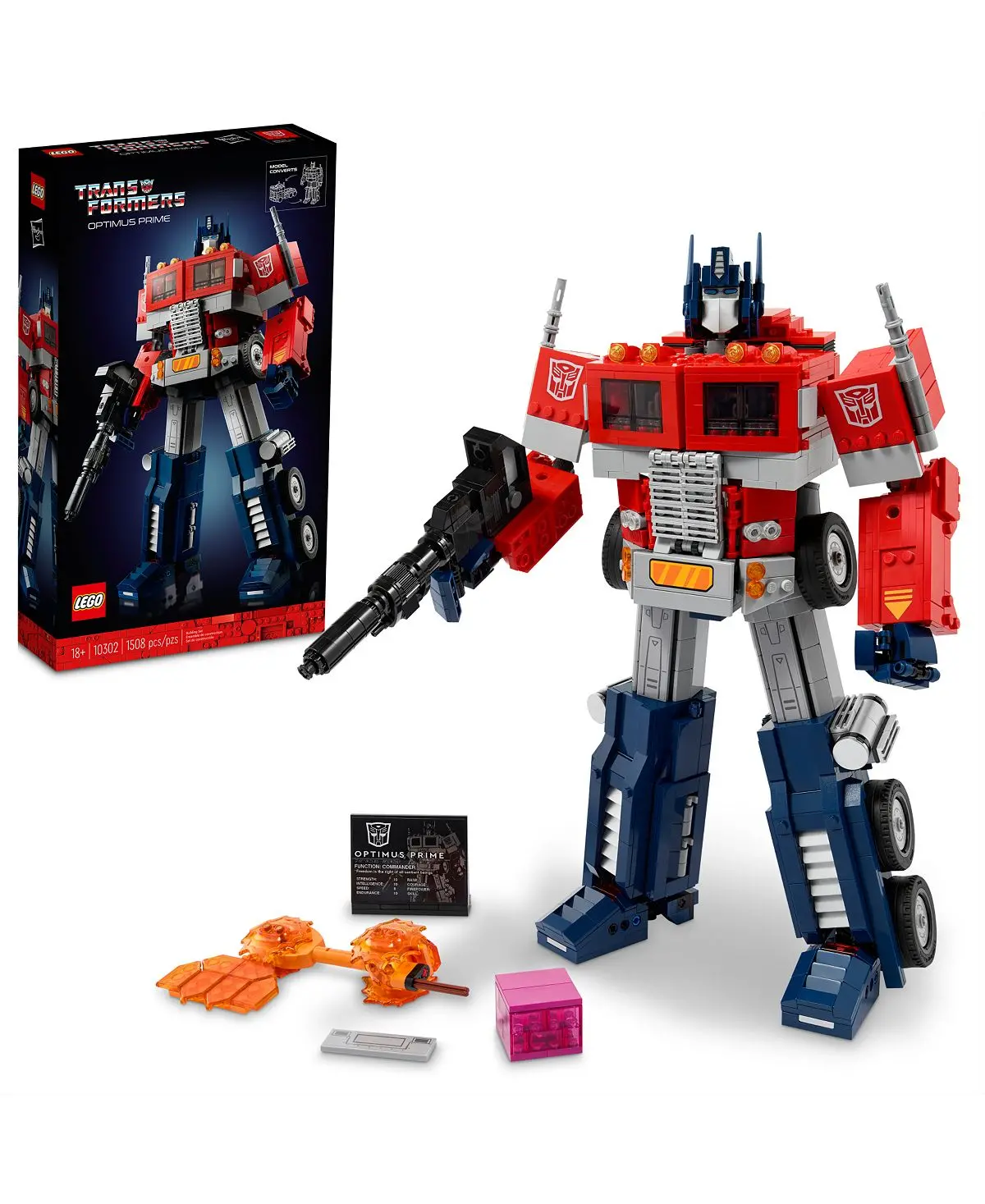 Lego Transformers Optimus Prime 35Cm Collectible Building Kit 10302 1