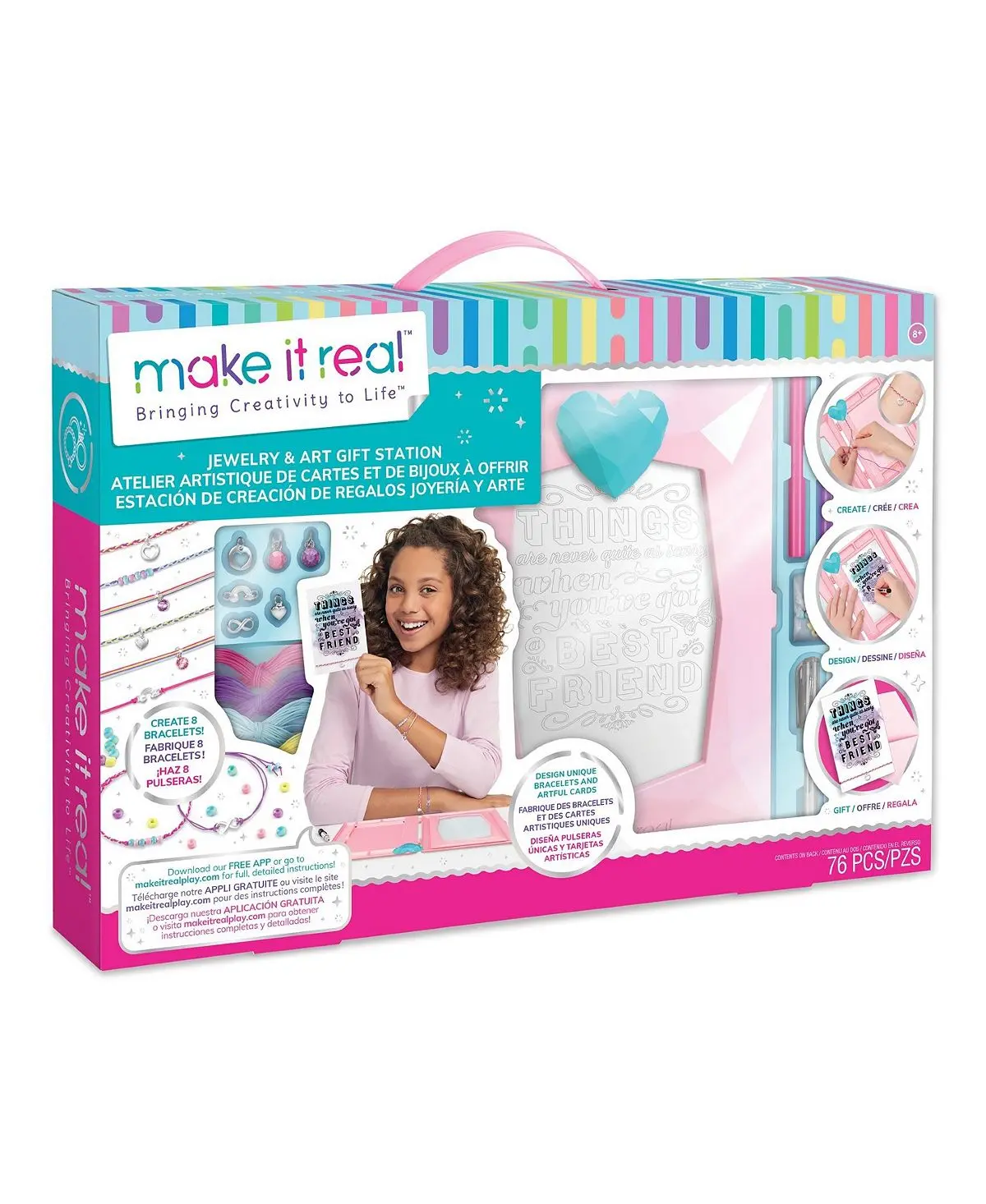 Make It Real Diy Jewelry & Art Gift Station - Creative Craft Kit 1