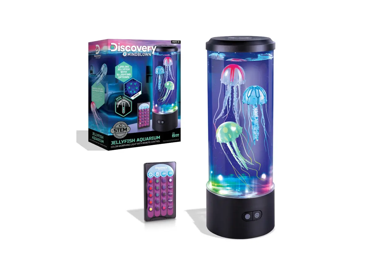 Discovery #Mindblown Jellyfish Aquarium Lamp Set With 16 Light Effects 1