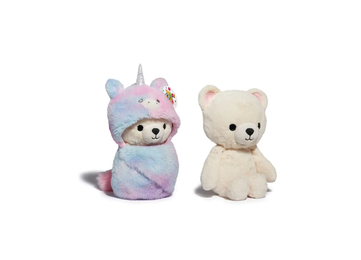 Geoffrey's Toy Box 10 Inch Cozie Friends Unicorn Teddy Bear - Exclusive To Macy's 1