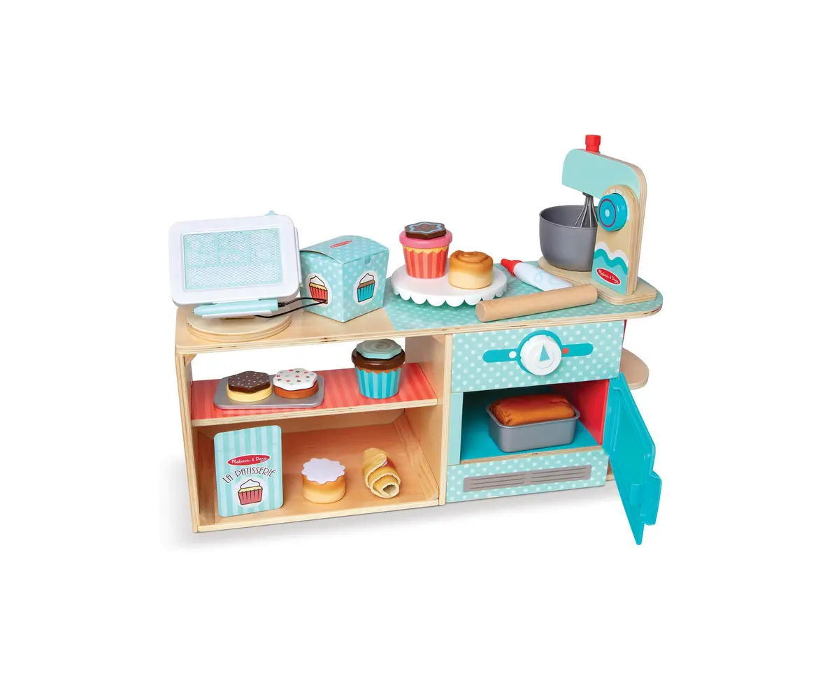 Melissa & Doug 39-Piece Wooden La Patisserie Bakery Set 1