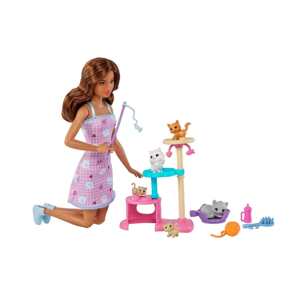 Barbie Kitty Condo Playset With Doll, Pets, And Accessories 1