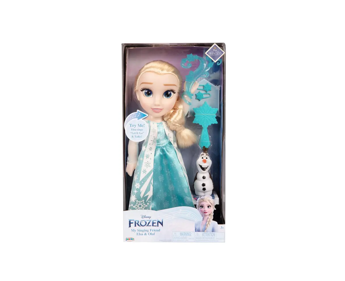 Disney Frozen Classic Elsa Doll With Iconic Blue Gown And Accessories 1