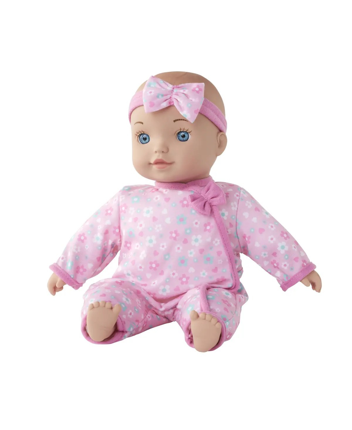 Toys R Us Chatter Coo 12 Inch Interactive Baby Doll - Pink Floral Sleeper 1