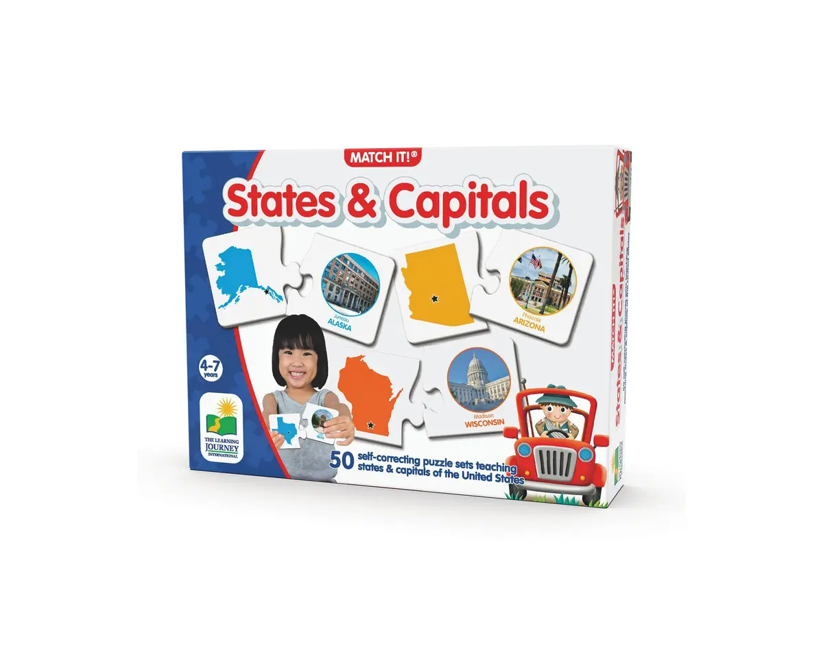 Match It! States & Capitals - Engaging Geography Puzzle Game 1