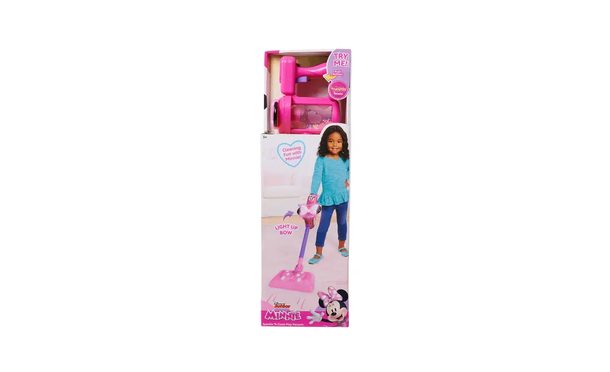 Disney Junior Minnie Mouse Sparkle N' Clean Play Vacuum - Pink 1