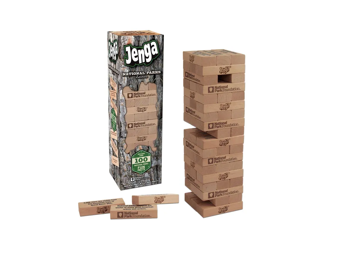 Usaopoly Jenga® National Parks Edition Hardwood Game 1