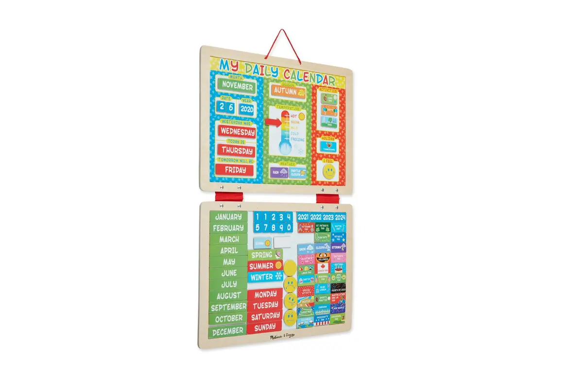 Melissa & Doug My First Daily Magnetic Calendar - Educational Toy For Kids 1