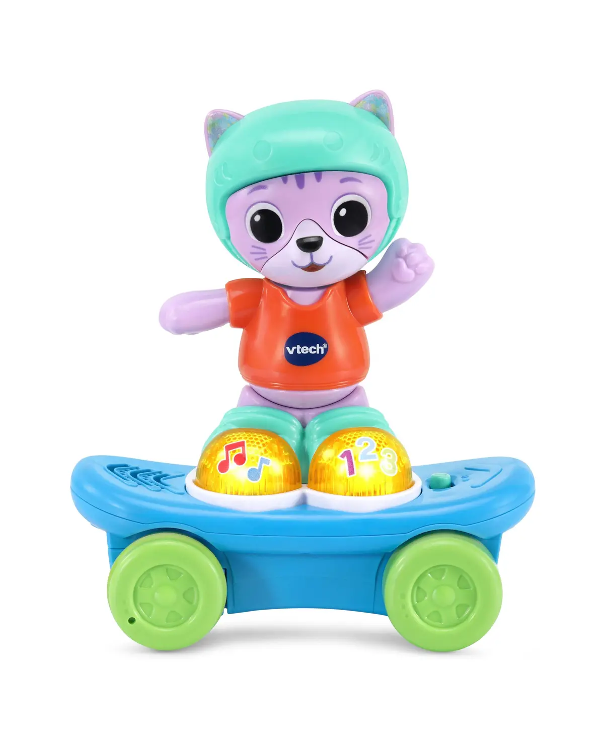 Vtech Pull Back Skater Cat Interactive Learning Toy 1