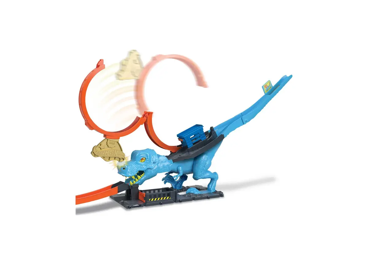 Hot Wheels City T-Rex Rampage 1:64 Scale Diecast Playset 1
