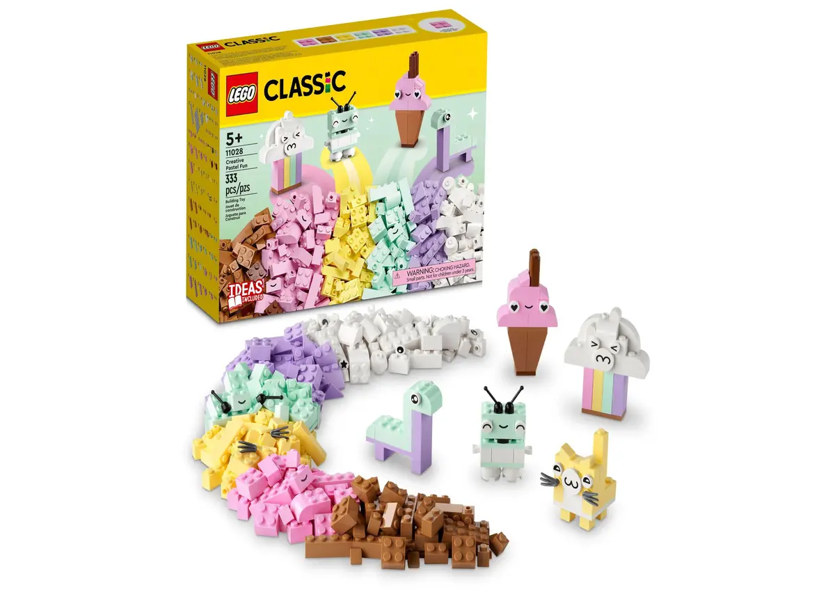 Lego Classic 333-Piece Creative Pastel Fun Building Set 1