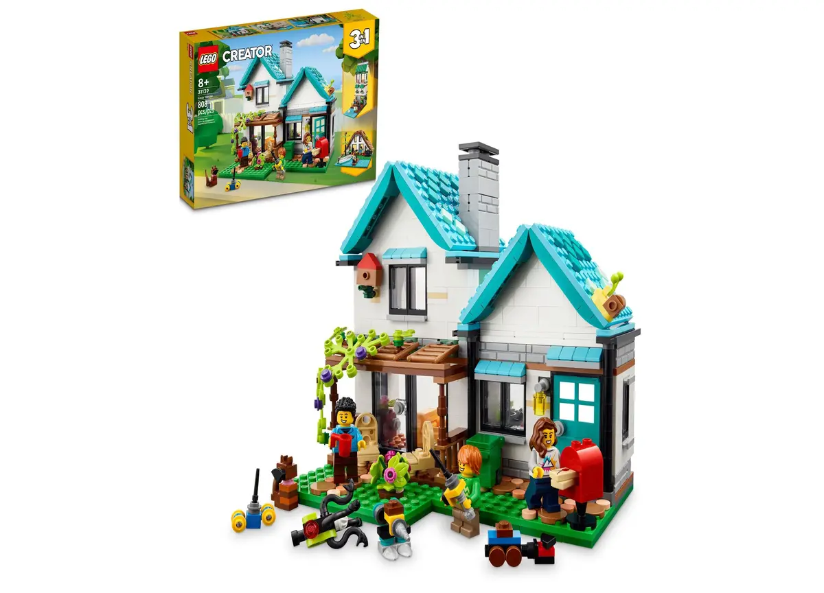 Lego® Creator 31139 3-In-1 Cozy House Toy House Building Set With Minifigures 1