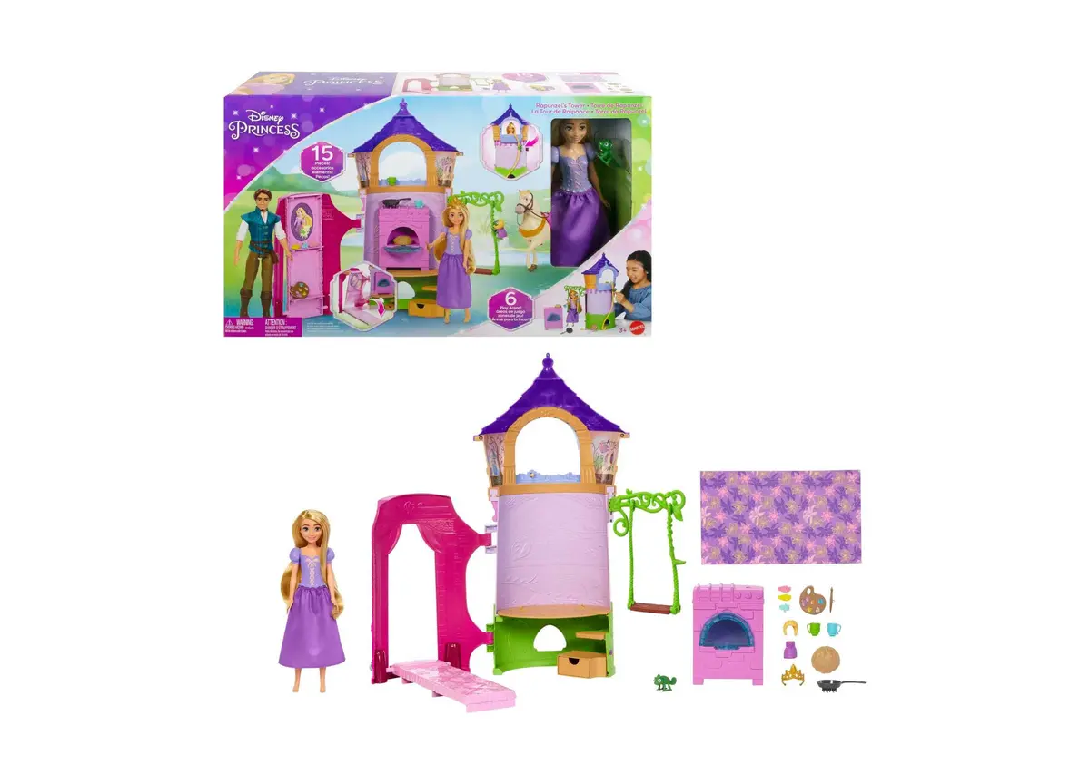 Disney Princess Rapunzel's Tower Playset - Enchanted Adventure Set 1