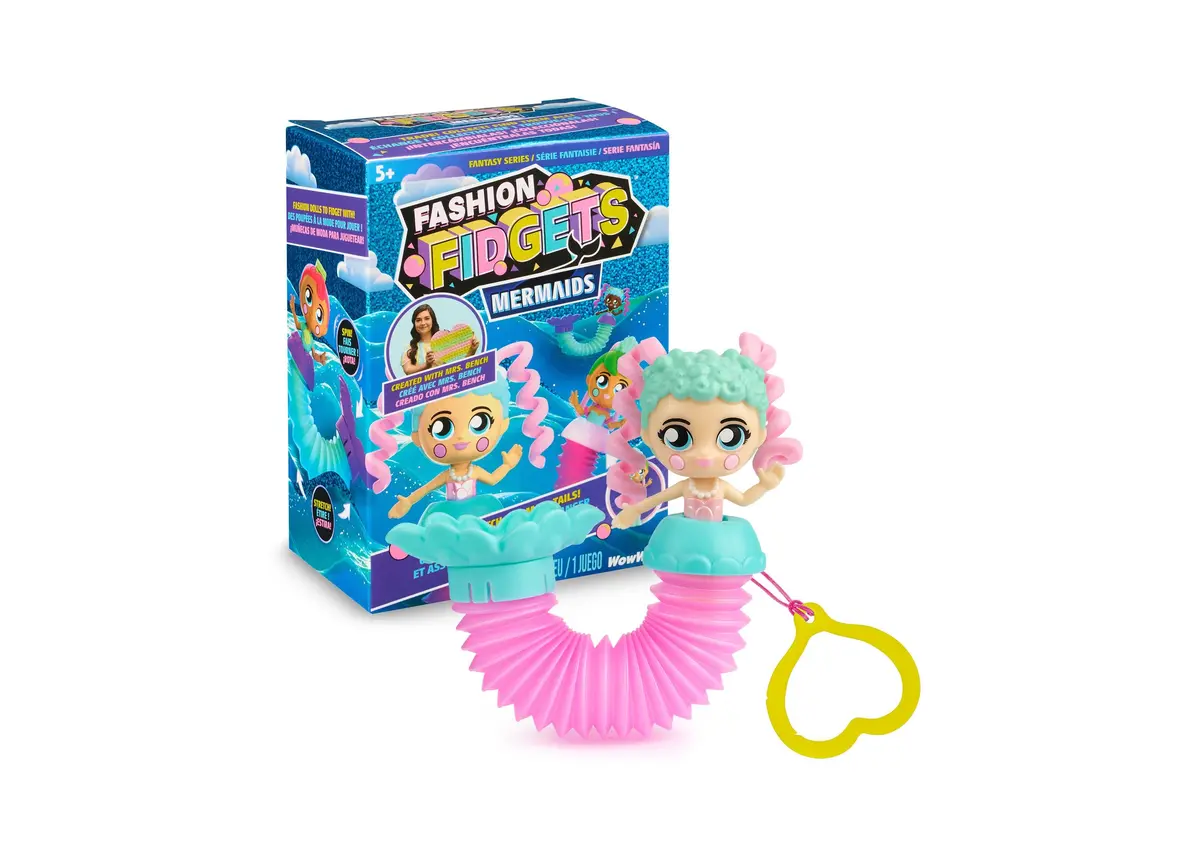 Fashion Fidgets Fantasy Series - Collectible Mermaid Dolls With Pop Tube Tails 1