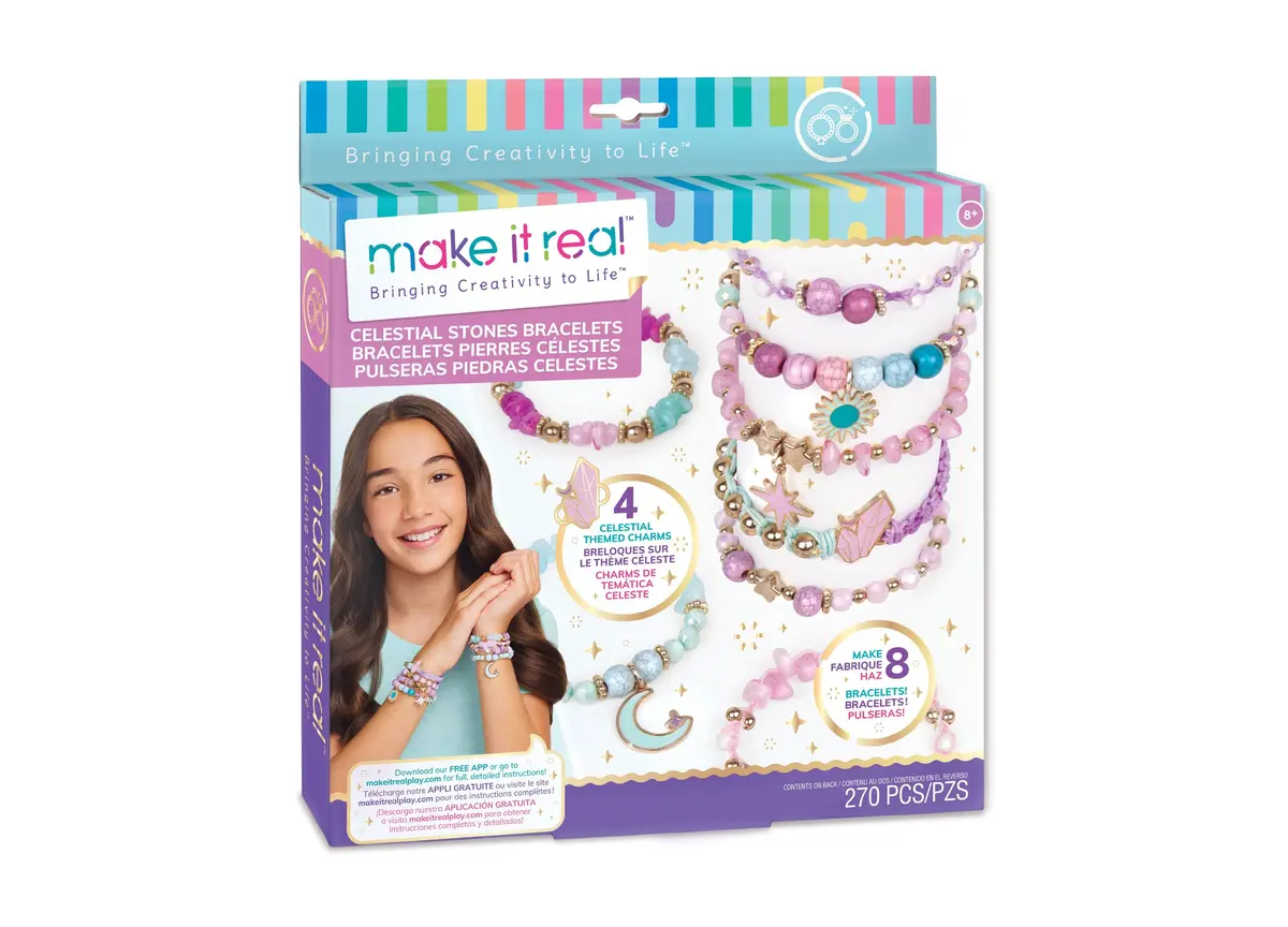 Make It Real Celestial Stones Diy Bracelet Kit - Charm Jewelry Creation Set 1