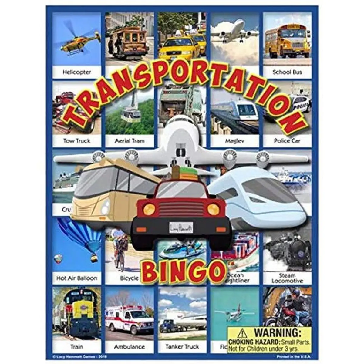 Transportation Bingo Educational Game - Travel-Themed Fun For Ages 3+ 1