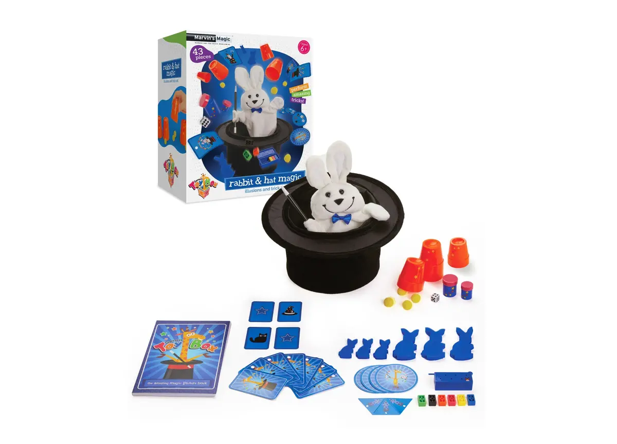 Geoffrey's Toy Box 43-Piece Rabbit & Hat Magic Set For Beginners 1