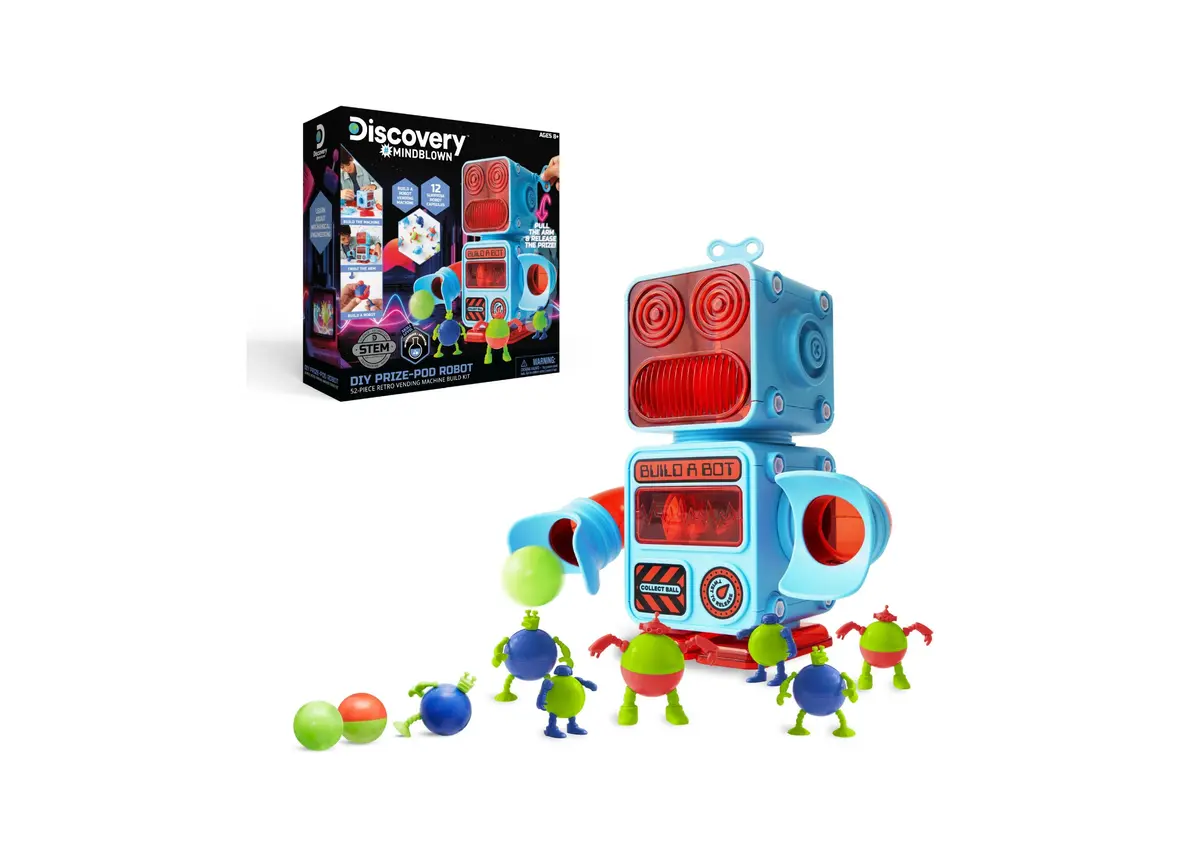 Discovery #Mindblown Stem Diy Robot Retro Vending Machine Build Kit - 52-Piece Set 1