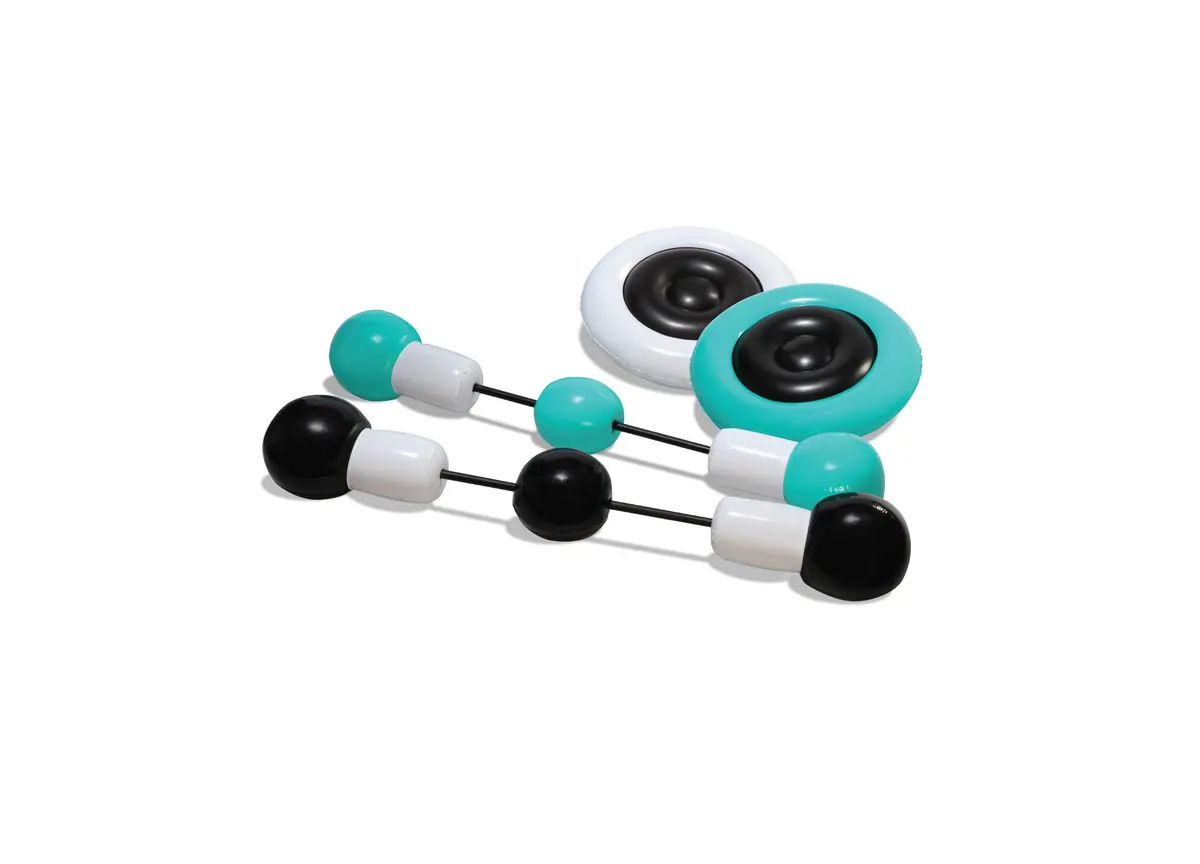 Black Series Inflatable Push Bumpers Sparring Set - Interactive Balance Game 1