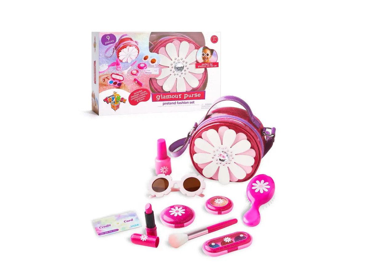 Geoffrey's Toy Box 11-Piece Glamour Purse Pretend Fashion Set For Kids 1